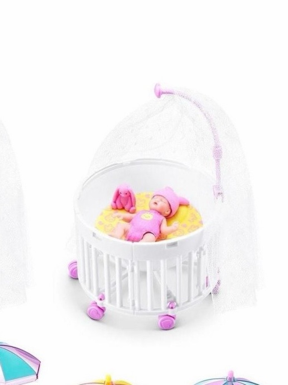 Zuru My Mini Baby series 2 Doll Crib Playset with Canopy brand new